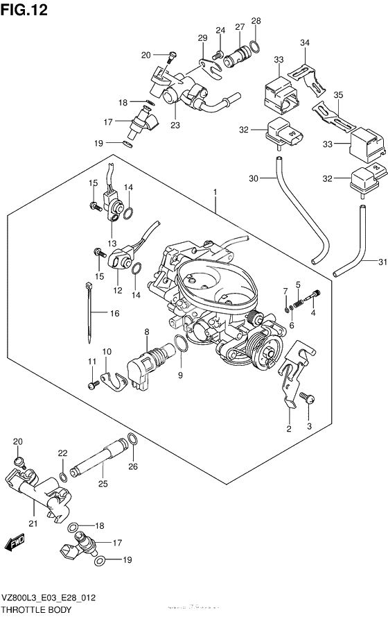 Throttle Body (Vz800L3 E28)