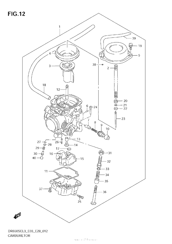 Carburetor (Dr650Sel3 E28)