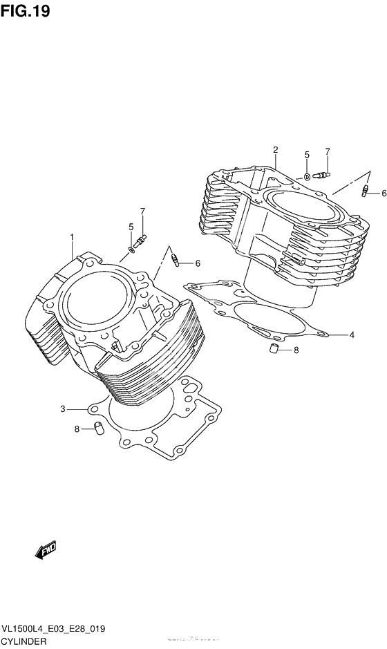 Cylinder (Vl1500Bl4 E33)