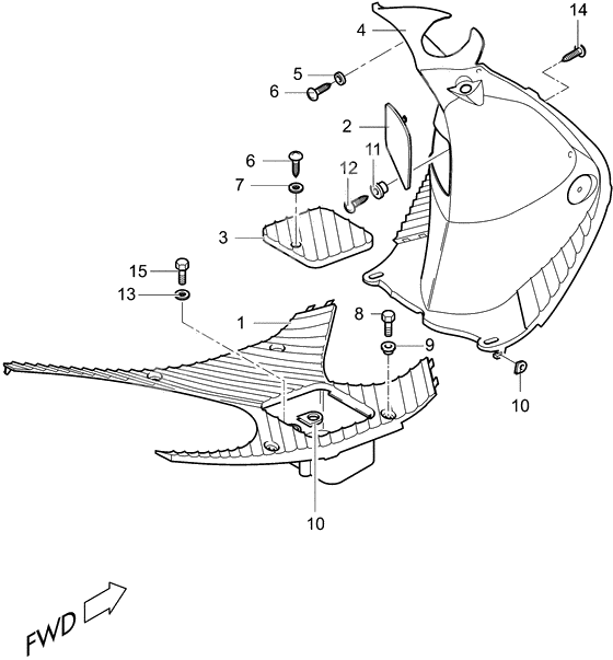 Rear leg shield