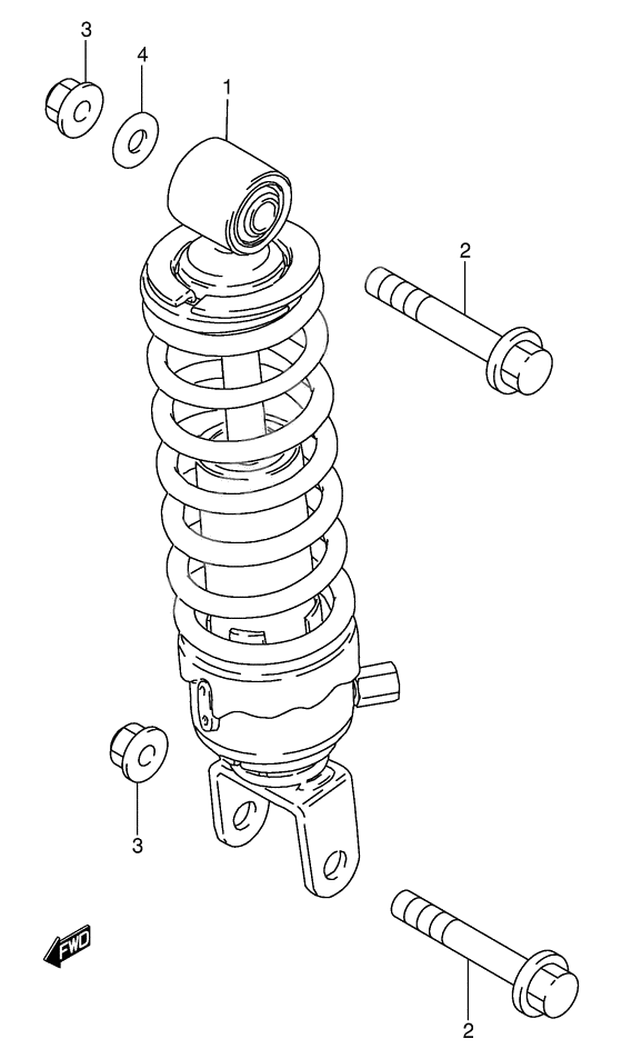 Rear shock absorber