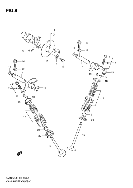 Camshaft-valve