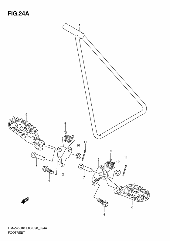 Footrest              

                  Rm-z450l1