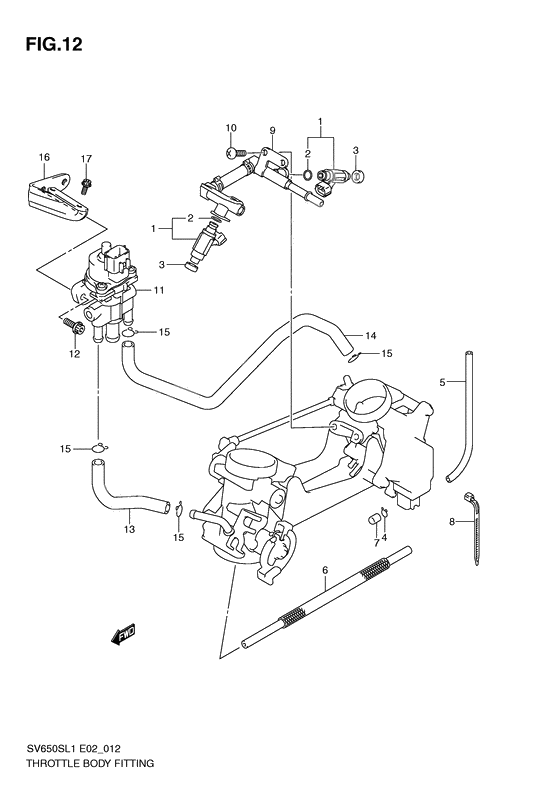 Throttle body fitting