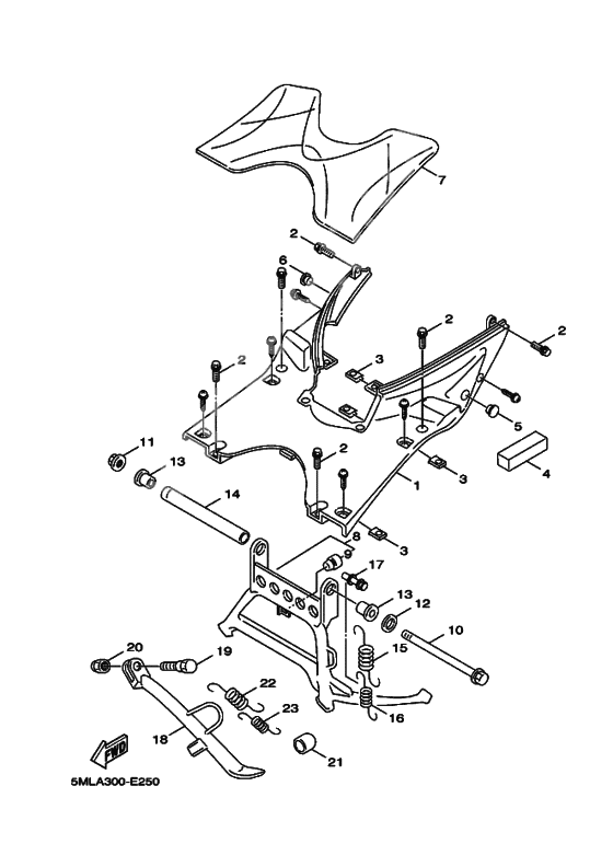 Support & repose pied