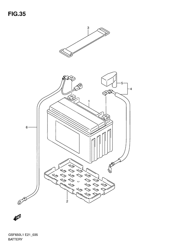 Battery              

                  Gsf650ul1 e21