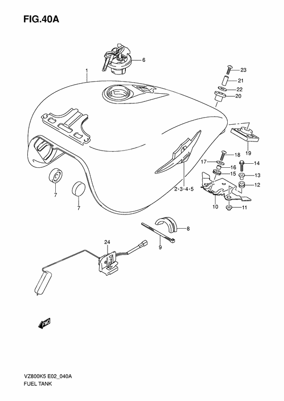 Tank fuel              

                  Model k7/k8