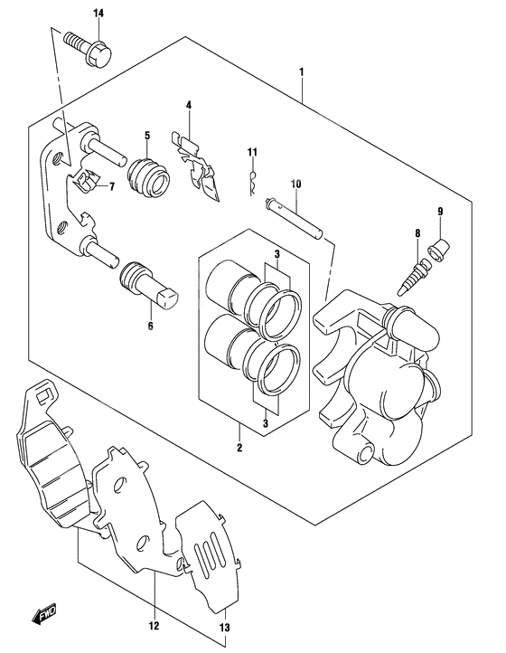 Front caliper              

                  Model k3