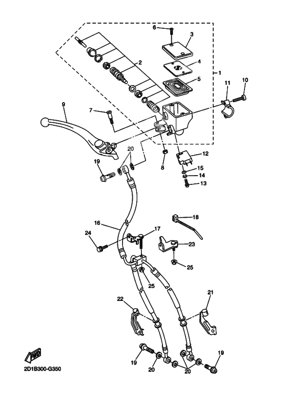 Front master cylinder