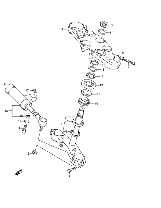 Bracket/steering damper