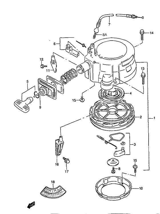 Starter assy recoil