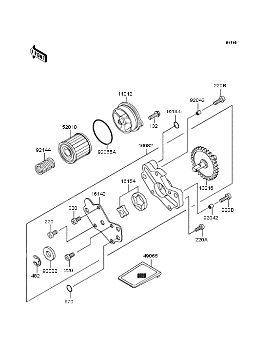 Oil pump/oil filter