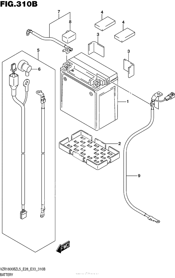 Аккумулятор (Vzr1800Bzl5 E33)