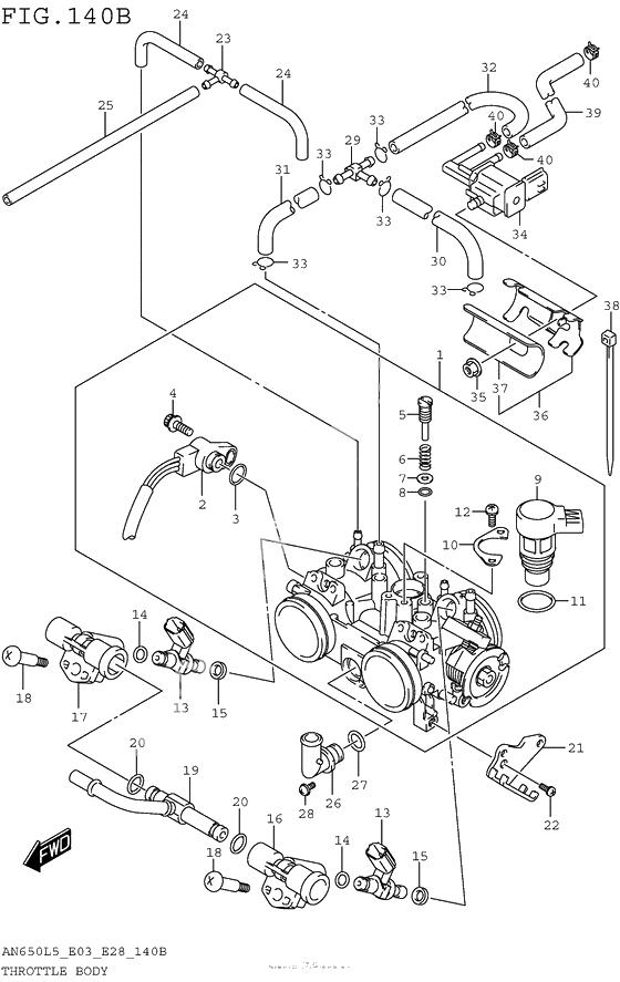 Throttle Body (An650L5 E33)