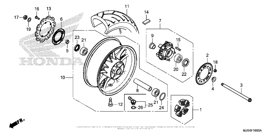 Заднее колесо