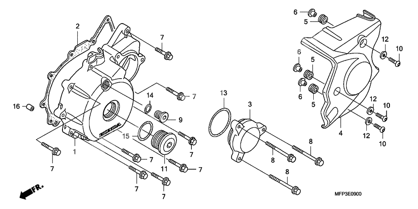 Left crankcase cover