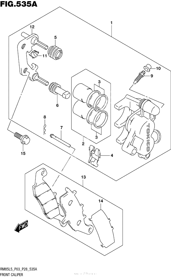 Передний тормозной суппорт