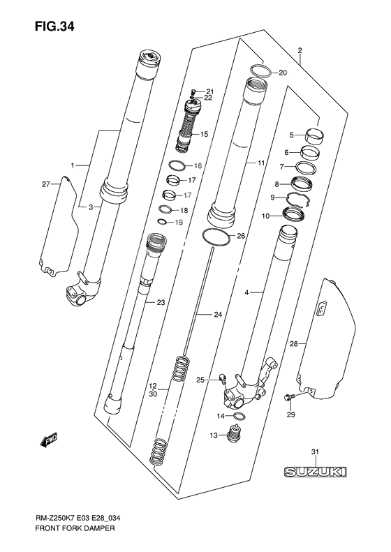 Front damper              

                  Model k7