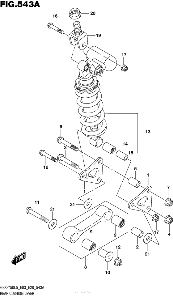 Рычаг прогрессии (Gsx-R750L5 E03)