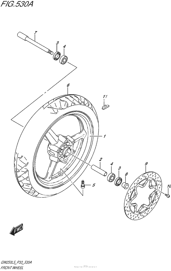 Переднее колесо