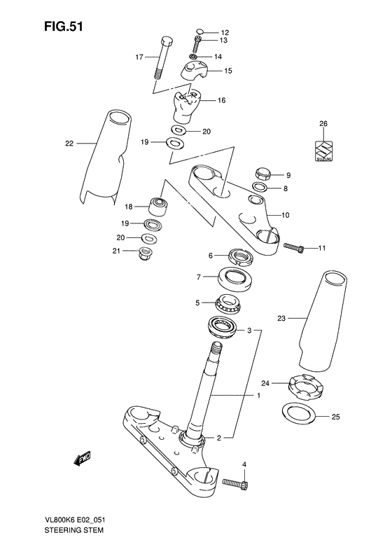 Steering stem