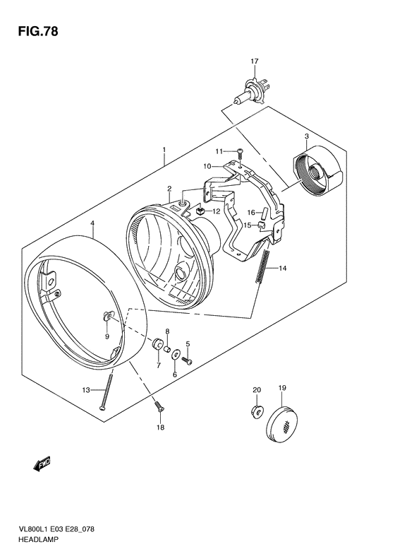 Headlamp assy