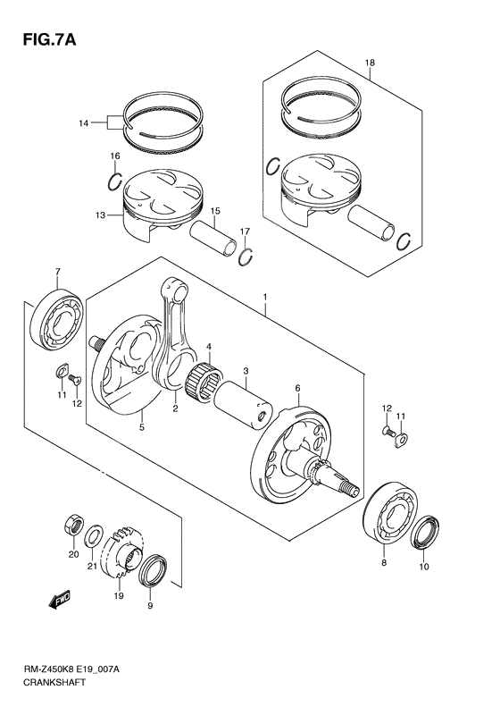 Crankshaft              

                  Rm-z450l1