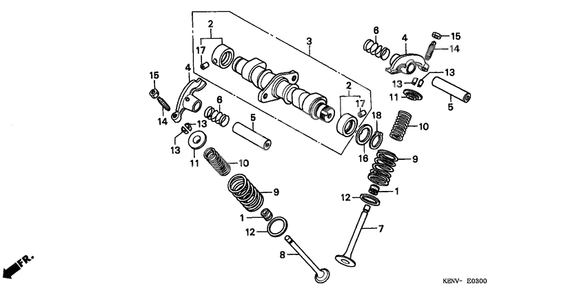 Camshaft/valve