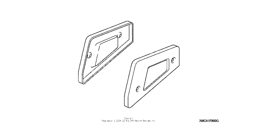 Floorboard lower cover (passenger) (chrome)