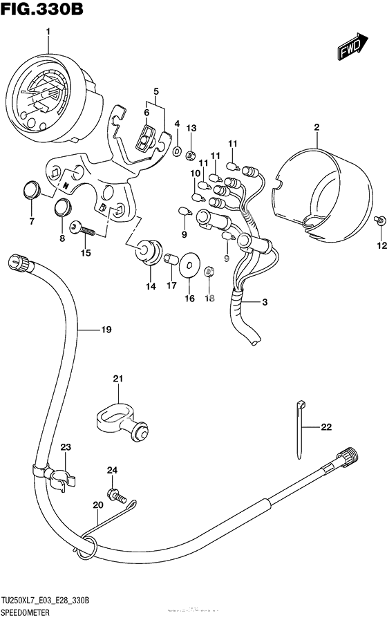 Speedometer (Tu250Xl7 E28)