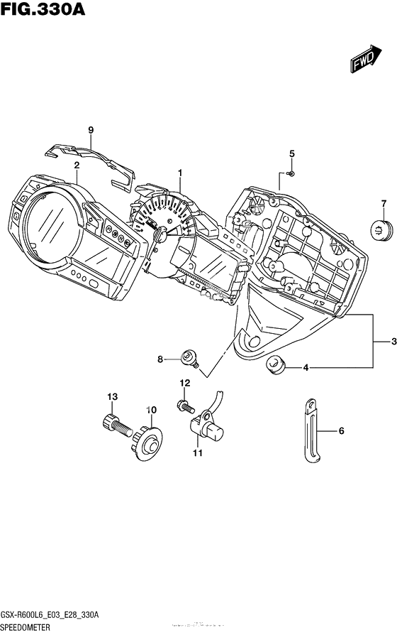 Speedometer (Gsx-R600L6 E03)