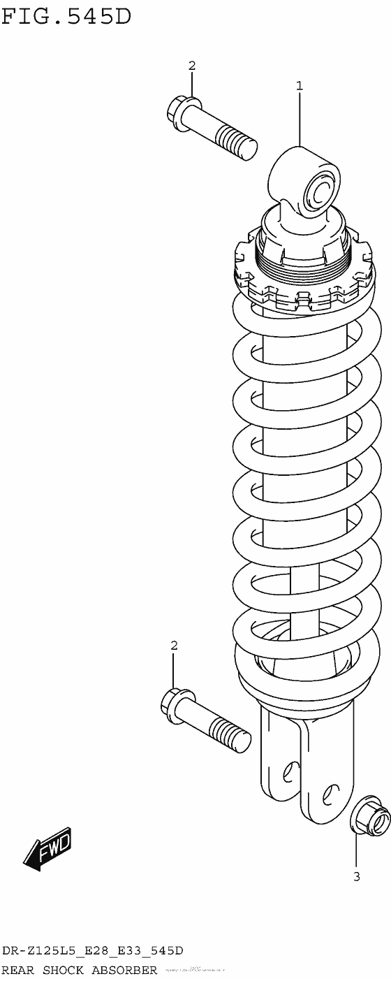 Rear Shock Absorber (Dr-Z125Ll5 E33)