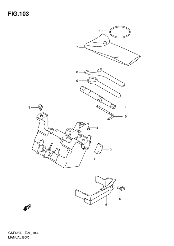 Manual box              

                  Gsf650sl1 e21