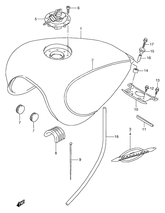 Tank fuel              

                  Model v