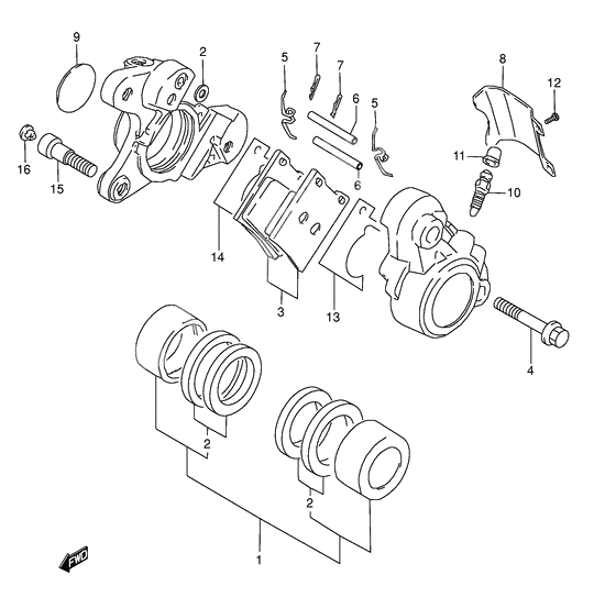 Front caliper              

                  Model x/y/k1