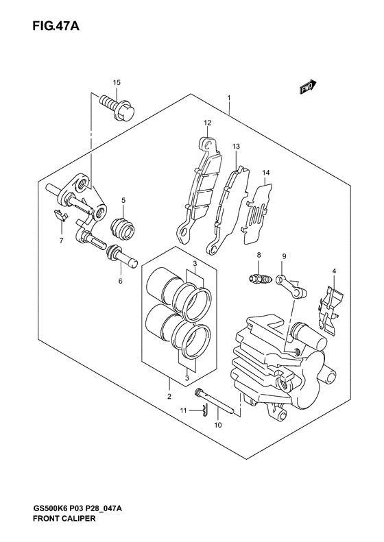 Front caliper              

                  Model k4/k5/k6