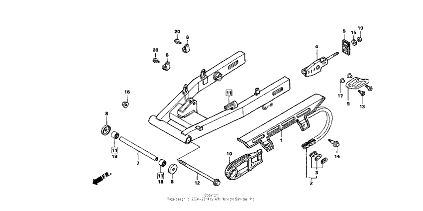 Swingarm + chain case