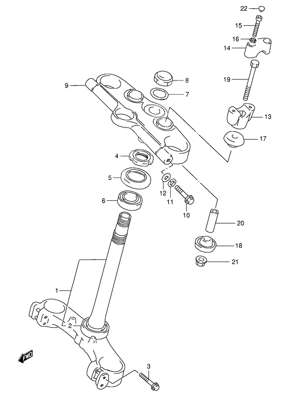 Steering stem              

                  Gsf1200sav
