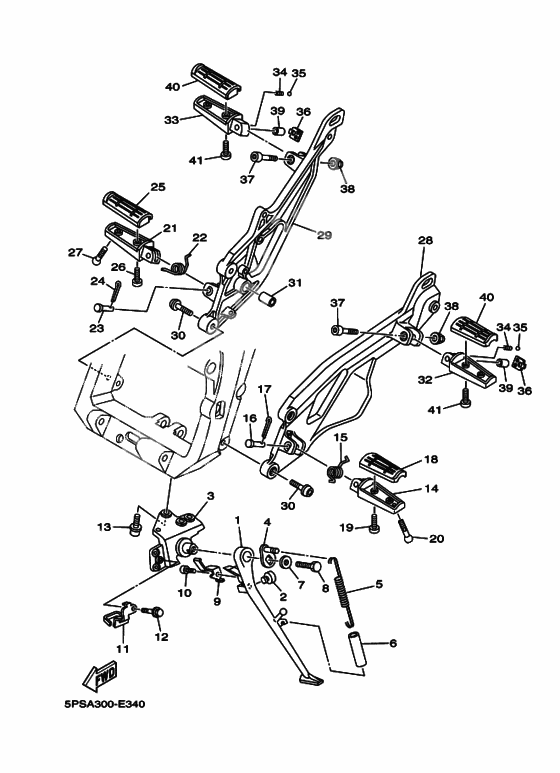 Support & repose pied