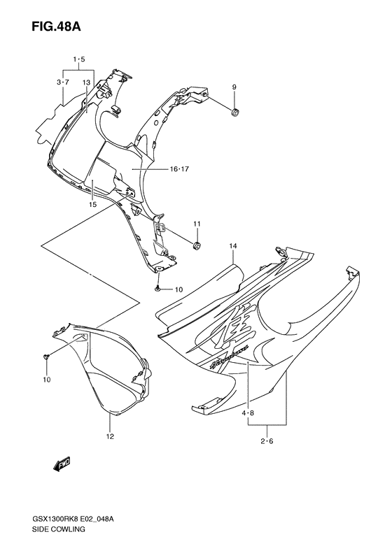 Side cowling              

                  Model k9