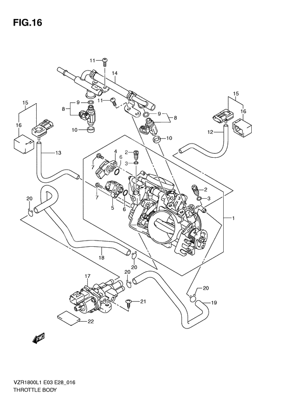 Throttle body              

                  Vzr1800zl1 e3