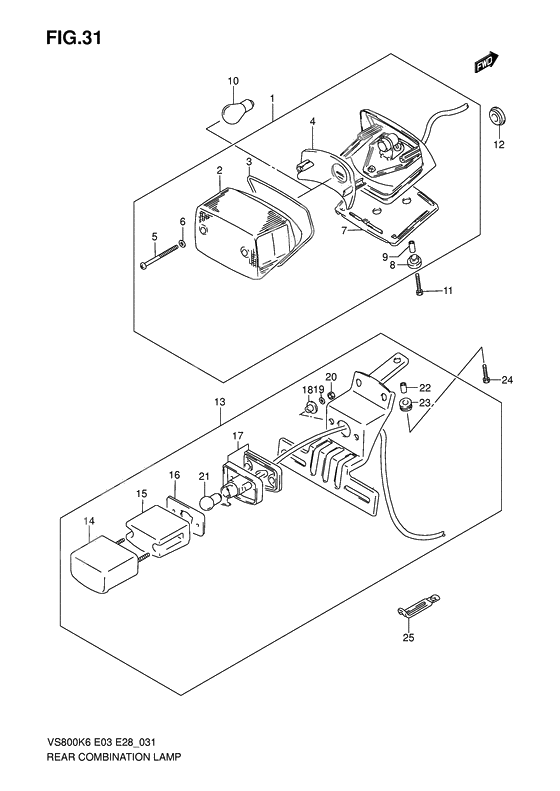 Rear combination lamp