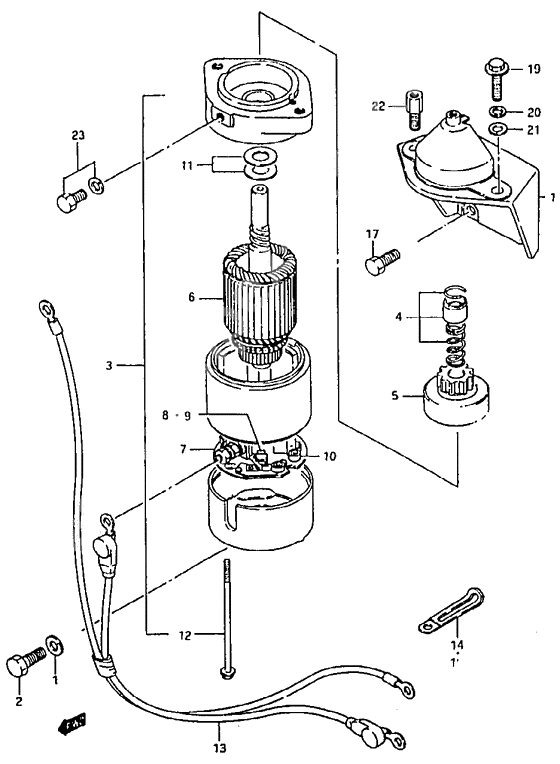 Starting motor