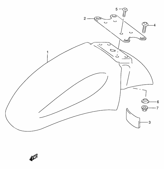 Front fender              

                  Model w/x/y/k1/k2