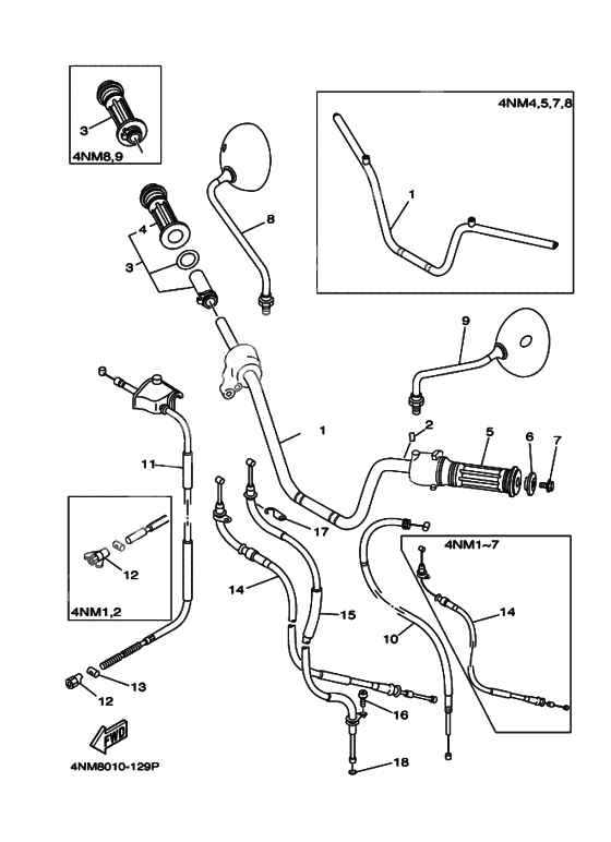 Steering Handle, Cable