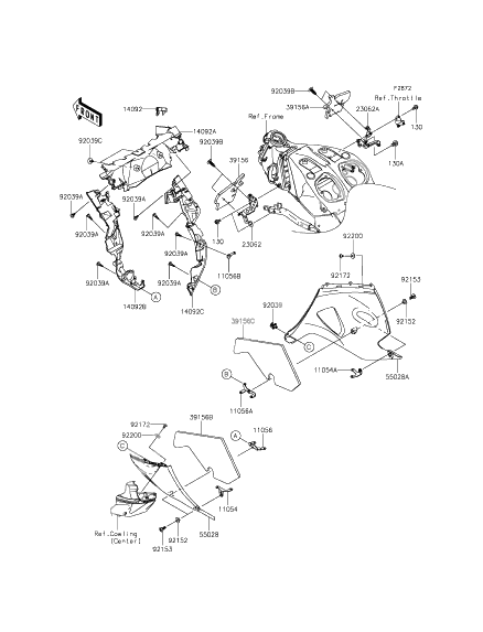 Cowling lowers