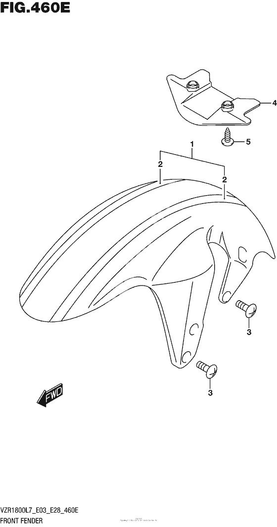 Переднее крыло (For Bbd) (Vzr1800Bzl7 E28)