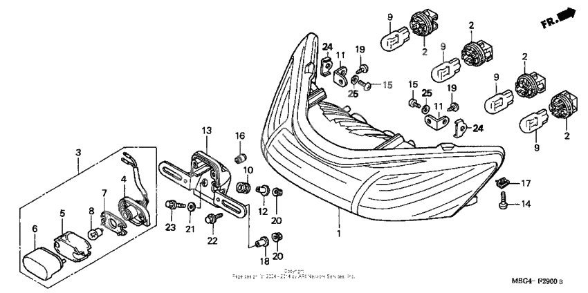 Rear combination light
