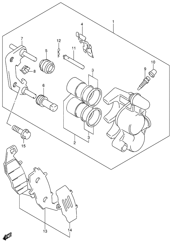 Front caliper              

                  See note