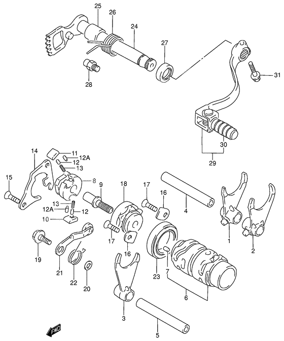 Gear shifting              

                  Model k2/k3/k4